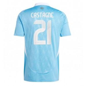Fotbalové Dres Belgie Timothy Castagne #21 Venkovní Oblečení ME 2024 Krátký Rukáv